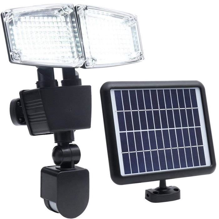 LUMI JARDIN - Douglas - Proyector solar - H23cm - con LED - con detector de movimiento - Blanco