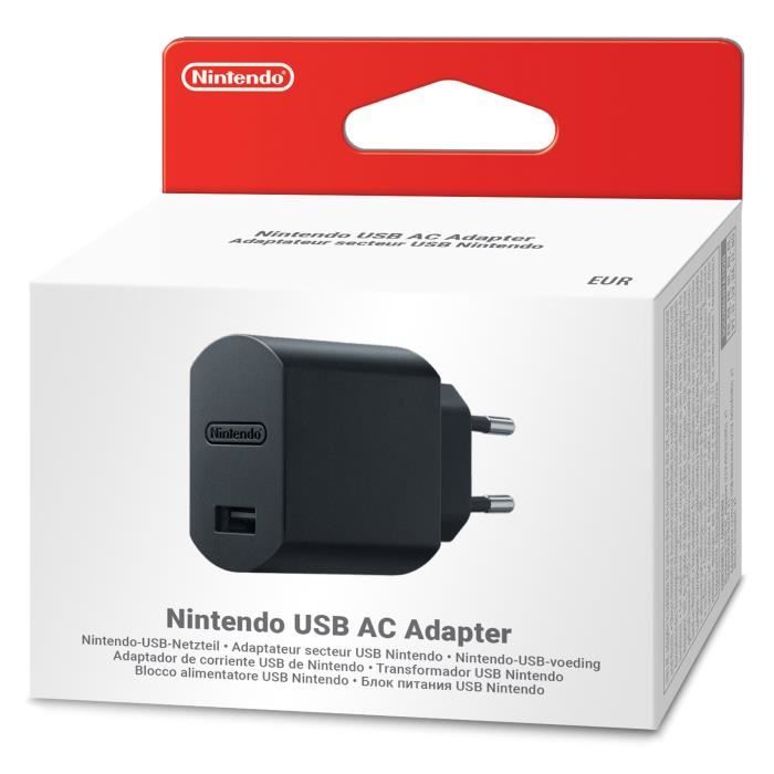 Nintendo Classic Mini : Adaptateur secteur pour le câble USB de la console Super Nintendo Entertainment System