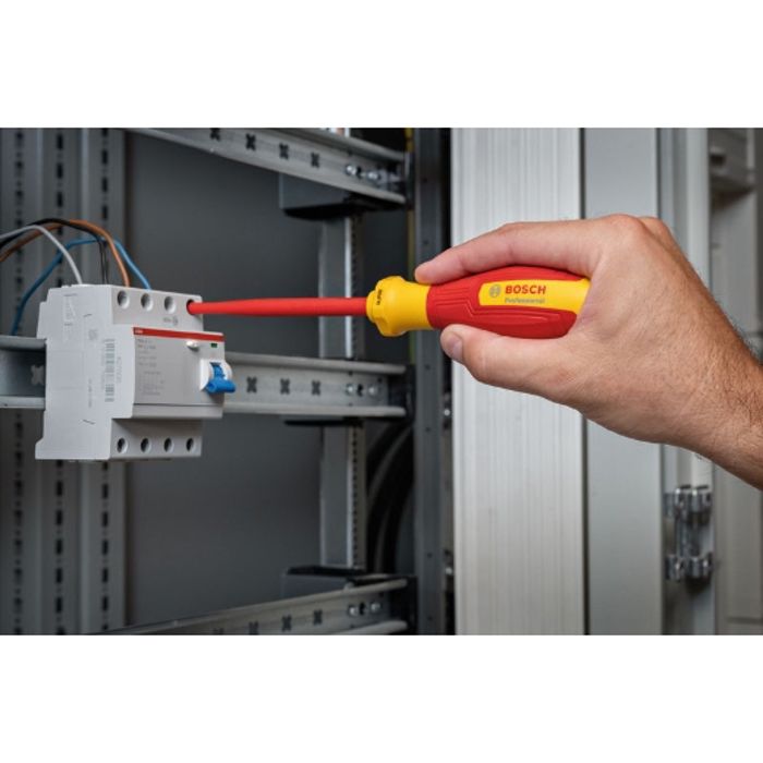 Image secondaire de Tournevis VDE - BOSCH - SL/PZ2x125 - Isolé jusqu'a 1000 V - Manche ergonomique - Embout PZ