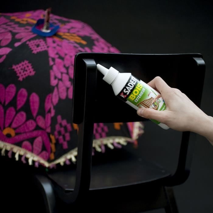 Image secondaire de Colle Bois Extérieur SADER PU Polyuréthane 250 g - Ultra Résistante à l'Humidité