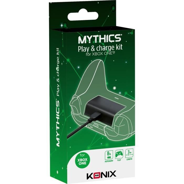 Kit Play & Charge Konix pour Manette de Xbox One