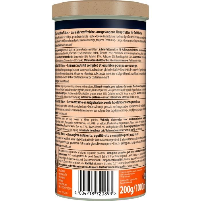 Image secondaire de Tetra Goldfish Flocons - TETRA - Aliment complet en flocons pour poissons rouges - 1 L