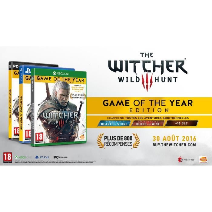The Witcher 3 : Wild Hunt Goty Edition Jeu PS4
