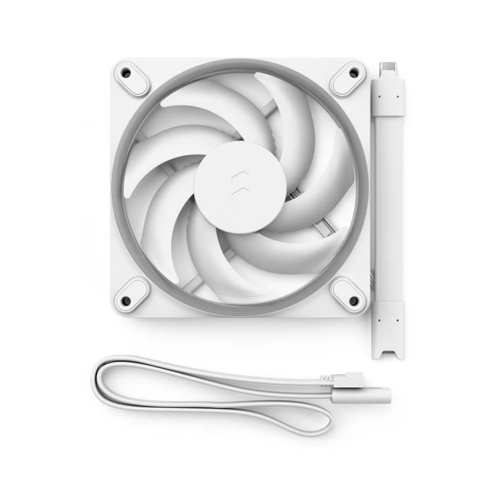 Image secondaire de Ventilateur PC - FRACTAL DESIGN - Momentum 12 RGB - FDB - Anneau lumineux ARGB Gen 2 - Contrôle PWM - Blanc