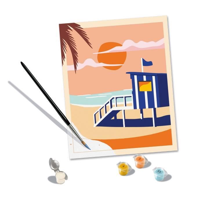 Image secondaire de CreArt 24x30 cm Beach Cottage, Adulte, Peinture par numéros, 23896, Ravensburger