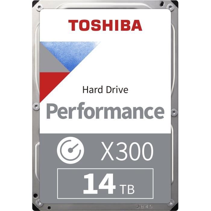 TOSHIBA - Disque dur Interne - X300 - 14To - 7 200 tr/min - 3.5 Boite Retail (HDWR21EEZSTA)
