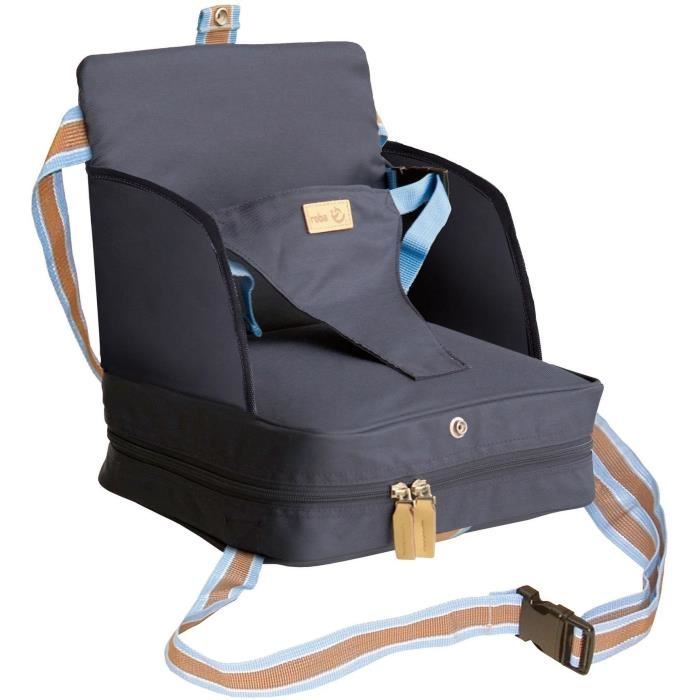 Réhausseur de Chaise Bébé Pliable ROBA - Confort et Sécurité en Bleu Marine