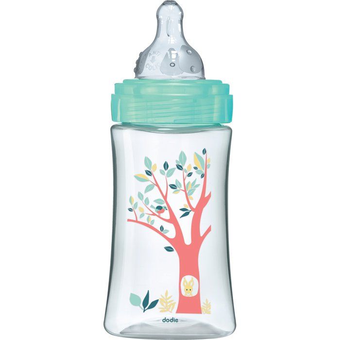 Image secondaire de Biberon Anti-Colique DODIE 270 ml avec Tétine Ronde 3 Vitesses - Vert