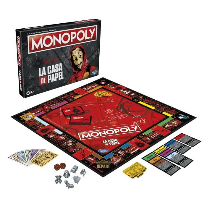 MONOPOLY - édition La Casa de Papel de Netflix - Jeu de plateau pour adolescents et adultes - a partir de 16 ans