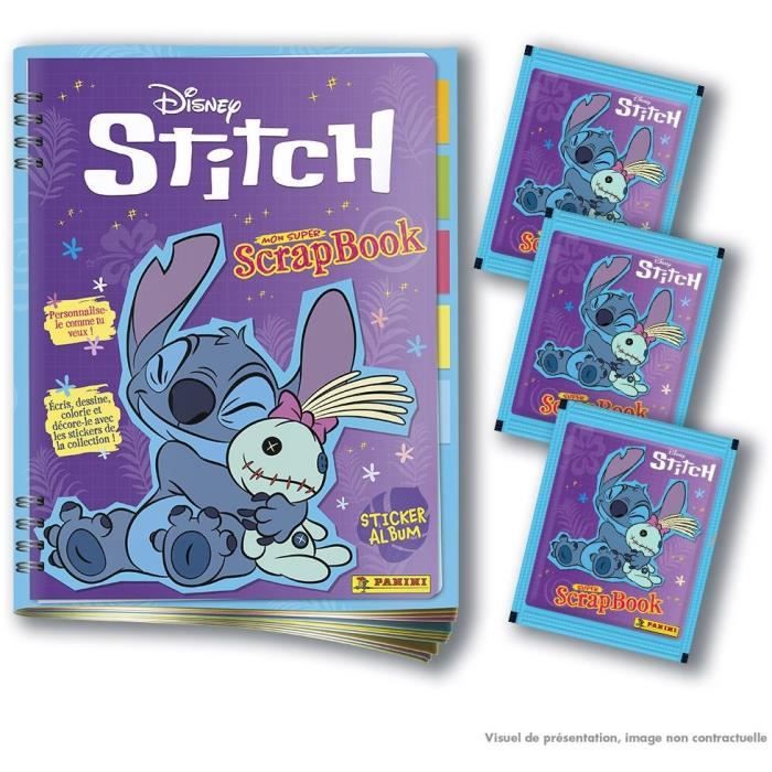 Image secondaire de Album + 3 pochettes - PANINI - STITCH 2 - MON SUPER SCRAPBOOK - 15 stickers