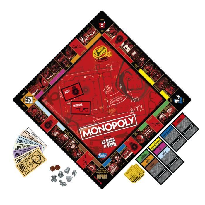 MONOPOLY - édition La Casa de Papel de Netflix - Jeu de plateau pour adolescents et adultes - a partir de 16 ans