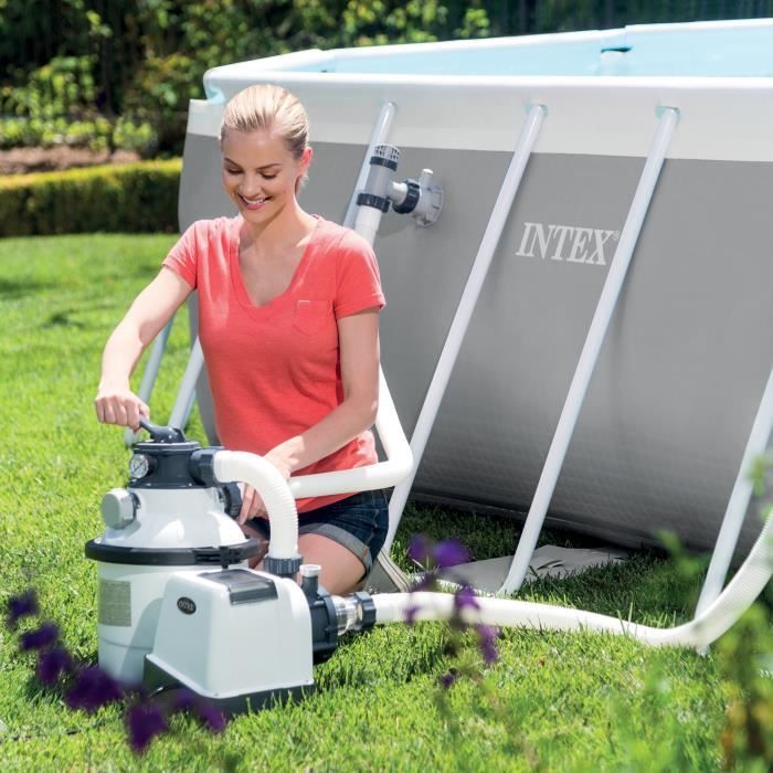 Image secondaire de Filtre à Sable Intex SX2800 pour Piscines jusqu'à 56m³ - 8m³/h