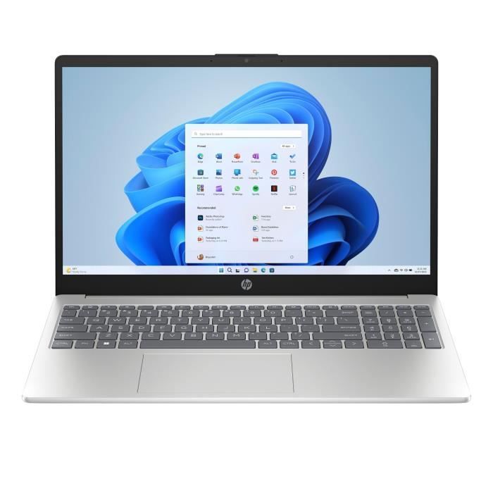 PC Portable HP 15-fc0118nf - Windows 11 - 15,6 FHD IPS - Ryzen 7-5825U - RAM 16Go - Stockage 512Go SSD - AZERTY