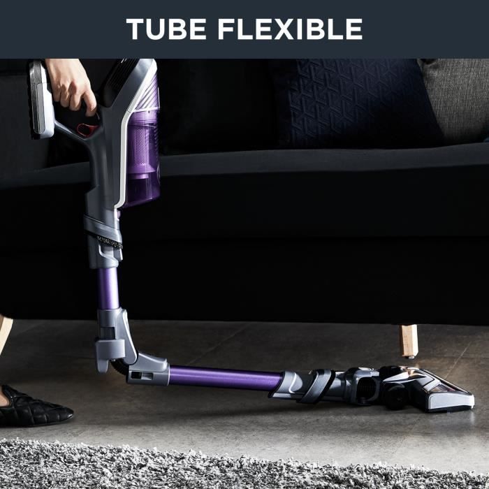 ROWENTA Aspirateur Balai X-FORCE FLEX 8.60 ALLERGIE Batterie amovible 22V - Jusqu'a 35mn d'autonomie - Kit animal RH9638WO