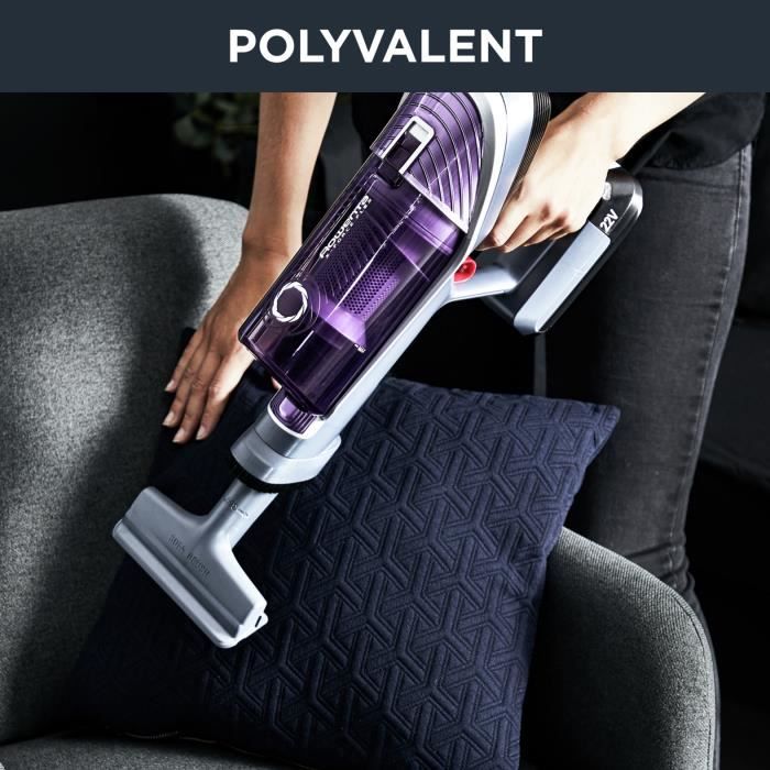 ROWENTA Aspirateur Balai X-FORCE FLEX 8.60 ALLERGIE Batterie amovible 22V - Jusqu'a 35mn d'autonomie - Kit animal RH9638WO