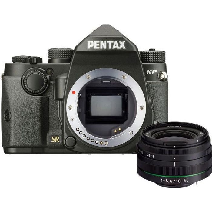 PENTAX Appareil photo Reflex KP - 24,9 MP + Objectif DA18-50RE KIT - Noir