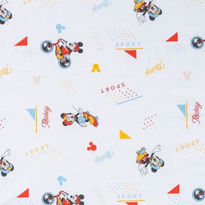 Tapis calin 2 en 1 DISNEY MICKEY SPORT - Coton/Polyester - 60 x 60 x 5 cm