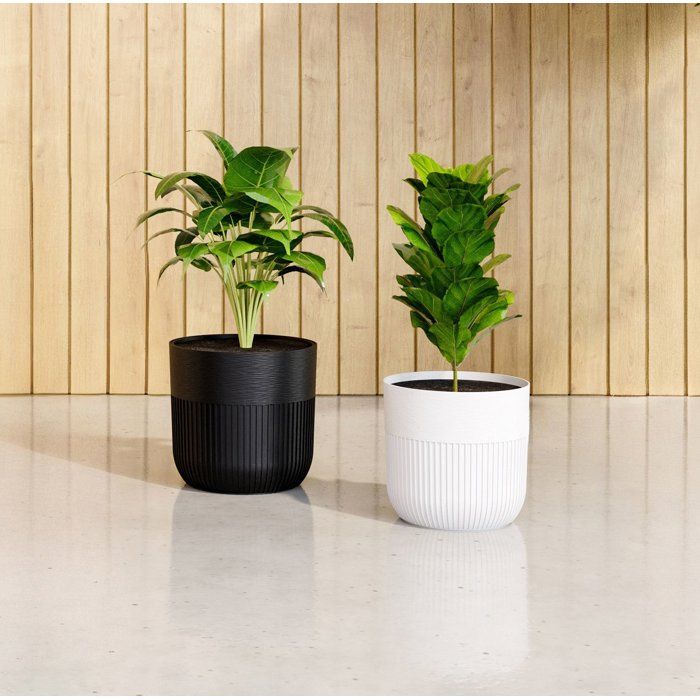 Image secondaire de Pot de Fleurs Rond Luca Grande - Blanc Ø30 cm