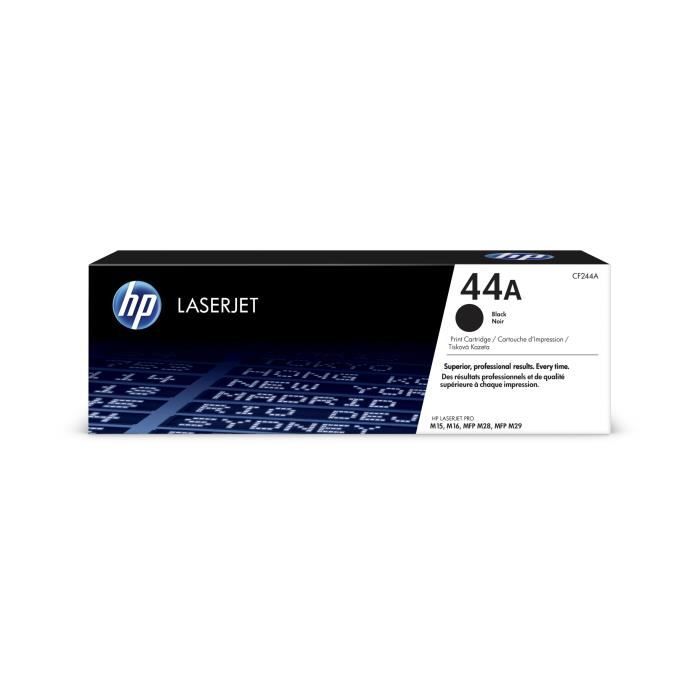 HP 44A Cartouche de toner noir LaserJet authentique (CF244A) pour HP LaserJet Pro M15/M28