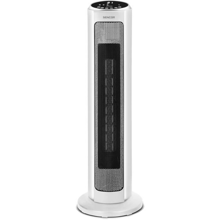 Radiateur tour en c�ramique - SENCOR - SFH 8994WH - Jusqu'a 2000 W - 3 modes - 24 m� / 60 m� - T�l�commande - Blanc
