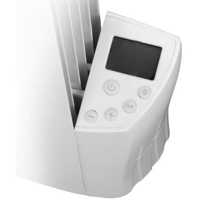 Image secondaire de Radiateur électrique à inertie fluide - 900W - WARM TECH - 230V - Jusqu'à 35m³ - Blanc