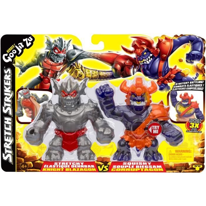 Strikers Blaz vs Corr Figure Duo 11cm - HEROeS OF GOO JIT ZU - Lotta epica con armatura da guerriero