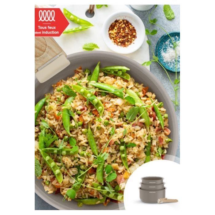 Image secondaire de Set de 3 casseroles en céramique - Compatibles tous feux - ARTHUR MARTIN