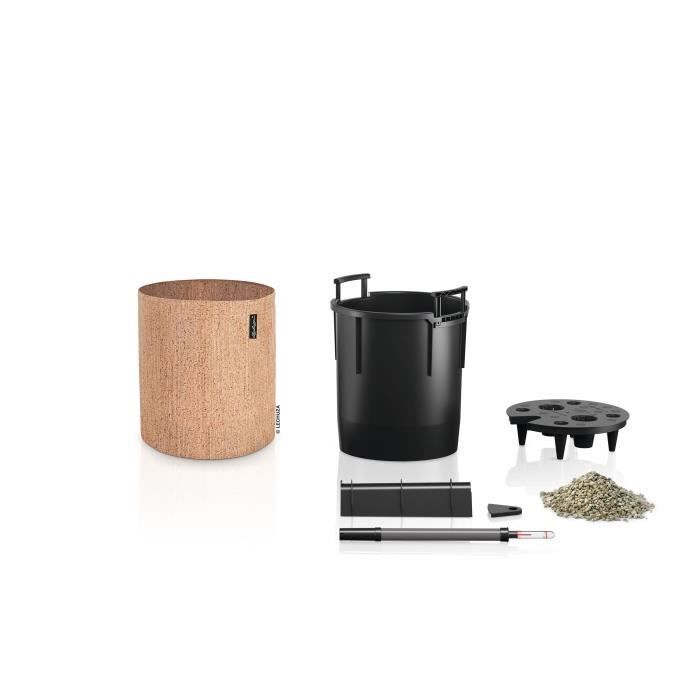 Image secondaire de Jardiniere - Trend cover 32 - Kit complet liege - Beige clair - 13 L - LECHUZA