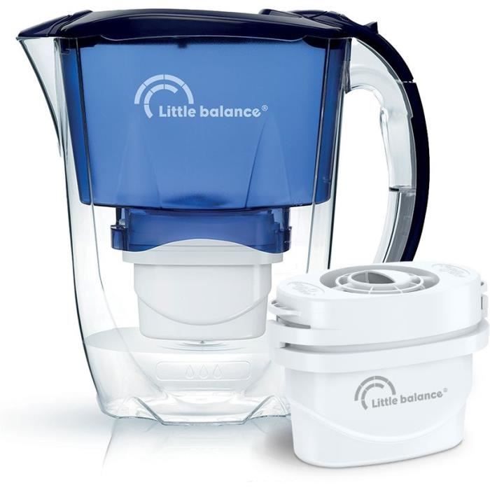 Pack de 6 cartouches filtrantes pour carafe LITTLE BALANCE - 8590 - Compatible toutes carafes filtrantes, Pack 6 mois