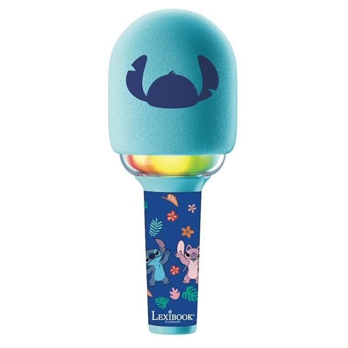 Lexibook - Microfono Karaoke Stitch - 3 modalità e 4 effetti vocali - Ricarica USB-C - Wireless Bluetooth