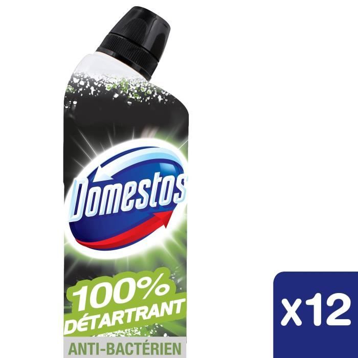 DOMESTOS Gel nettoyant WC 100% détartrant - 12x 750 ml