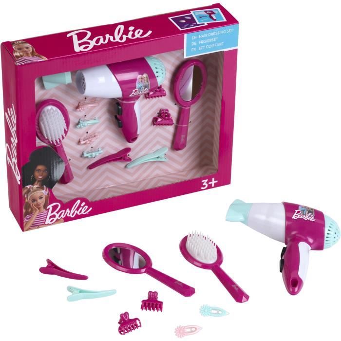 Set de coiffure - KLEIN - 5790 - Barbie - Avec seche-cheveux électronique - Des 3 ans