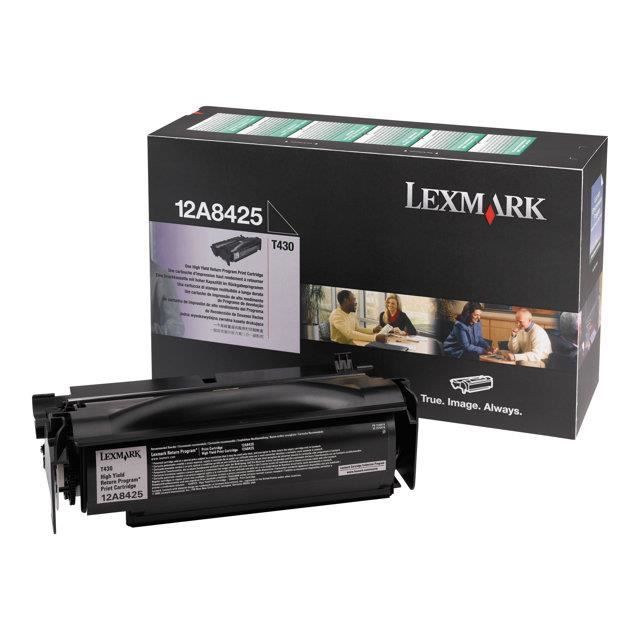 LEXMARK Cartouche toner 12A8425 - Compatible T430 - Noir - Haute capacité 12.000 pages