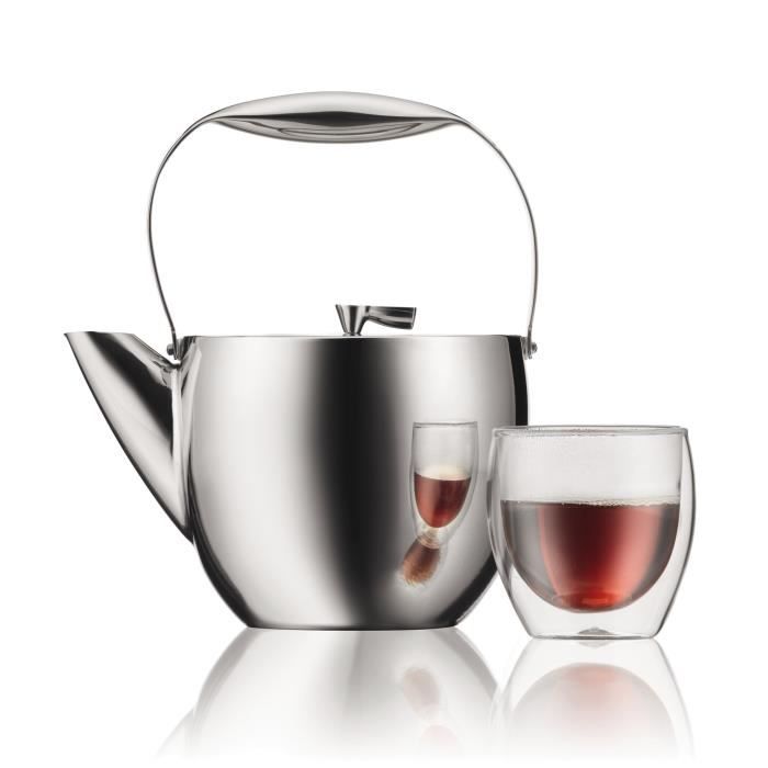 Image secondaire de Théiere a piston - BODUM - Columbia - Filtre inox - 1.5 l - Mat