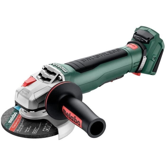 Cordless angle grinder - METABO - WPB 18 LT BL 11-125 Quick - 18 V - MetaBOX 165 L