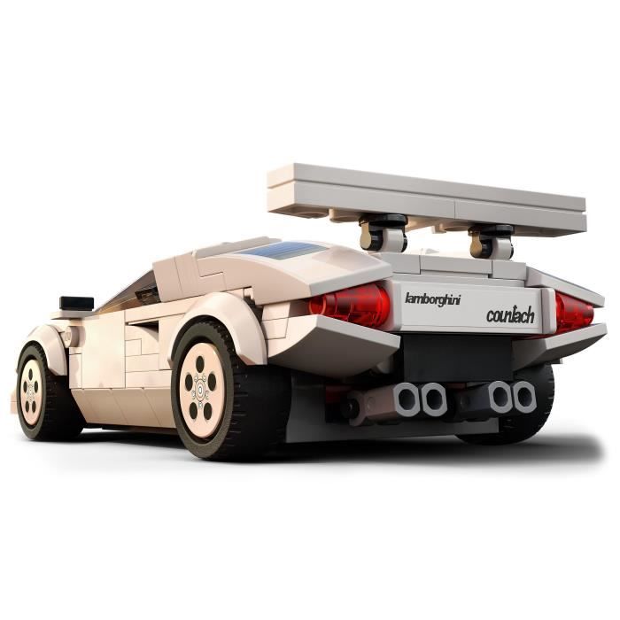 LEGO 76908 Speed Champions Lamborghini Countach, Jouet modele de Voiture de Course Pour les Enfants de 8 Ans et Plus