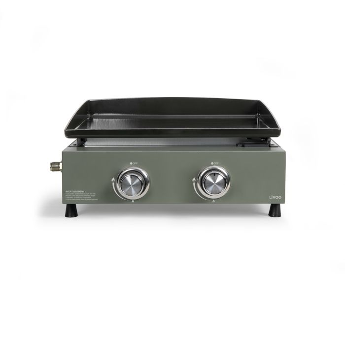 Livoo Gas Plancha 5000w piastra in acciaio smaltato 45,5x35,5cm - DOC323
