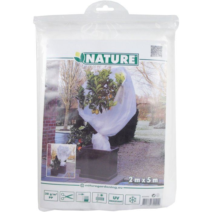 Voile d'Hivernage Nature 5x2 m - Protection Plantes Blanc 30 g/m²