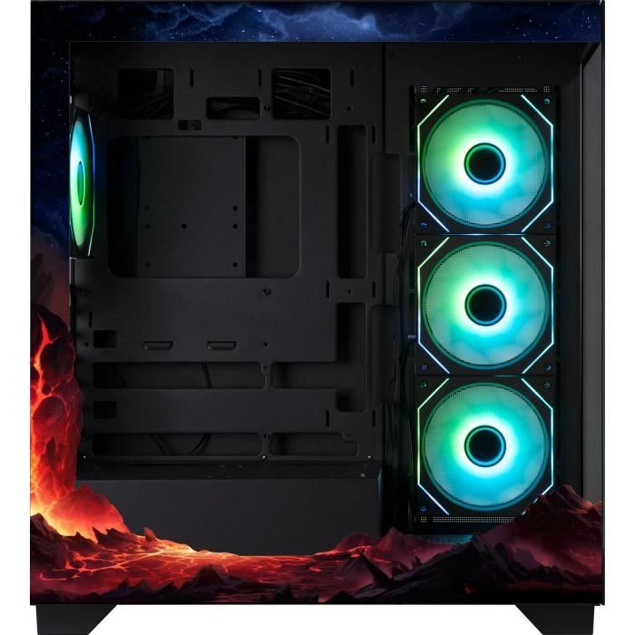 Image secondaire de Boîtier PC BITFENIX CETO Premium Volcano - Moyen Tour Noir avec A-RGB