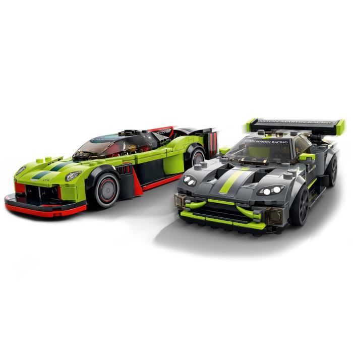 LEGO 76910 Speed Champions Aston Martin Valkyrie AMR Pro & Vantage GT3, 2 Modeles de Voitures de Course, Jouet Pour Enfants