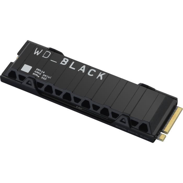 WD Black™- Disque SSD Interne RGB - SN850 - 1To - M.2 NVMe Dissipateur de chaleur (WDS100T1XHE)