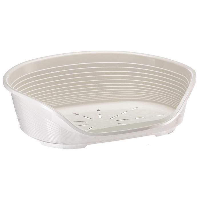 FERPLAST Siesta Deluxe 10 Cesto - 93,5x68x28,5 cm - Bianco - Per cani e gatti