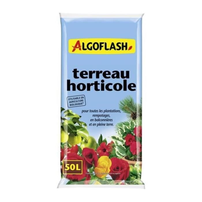 Image secondaire de Terreau Horticole ALGOFLASH 50 L - Idéal pour l'Horticulture
