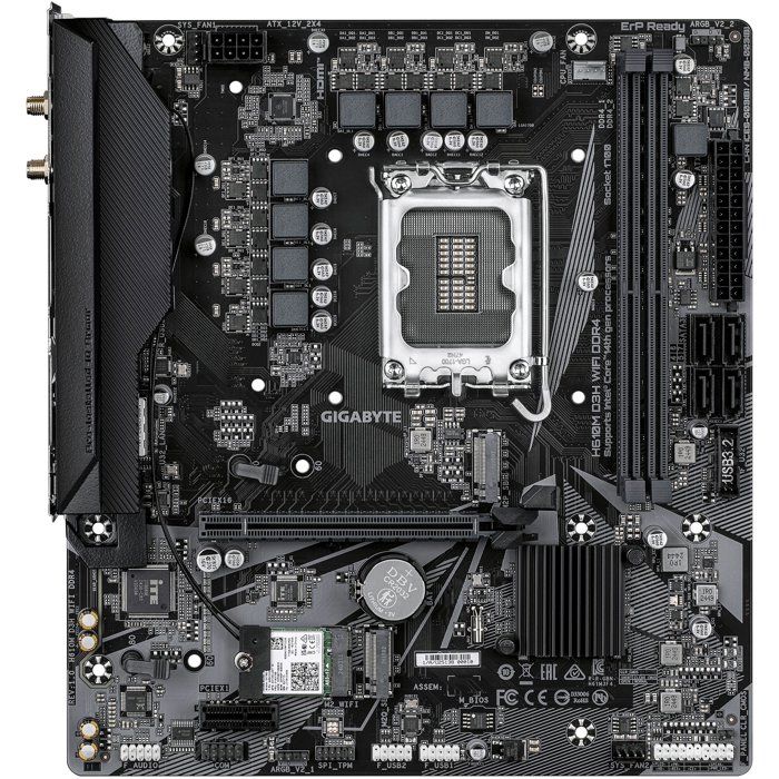 Carte Mère GIGABYTE H610M D3H WIFI DDR4 Micro-ATX