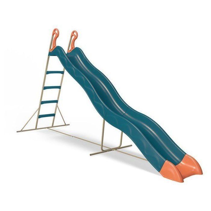 Image secondaire de Toboggan PYROU Bleu 3,32 m - Amusement sécurisé pour enfants
