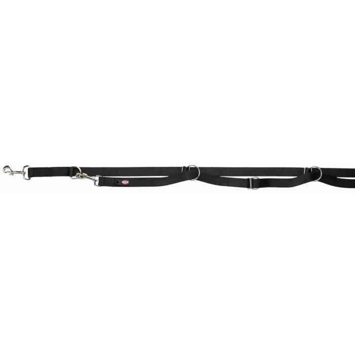 TRIXIE Correa ajustable Premium - Extra larga - L-XL: 3m - 25mm - Negro