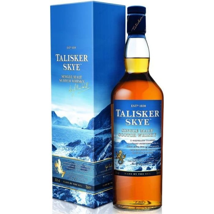 Scotch whisky écossais avec étuis 70cl Talisker