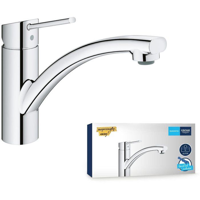 GROHE TAP STEM SWIFT KITCHEN, MONOCMAND MIXER WITH EC ECONIVED WATER MOUSTER, ROTATION AT 140 �, 30358000