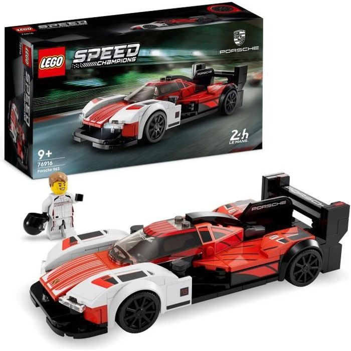 LEGO Speed Champions 76916 Porsche 963, Kit de Maquette de Voiture de Course, Jouet pour Enfants