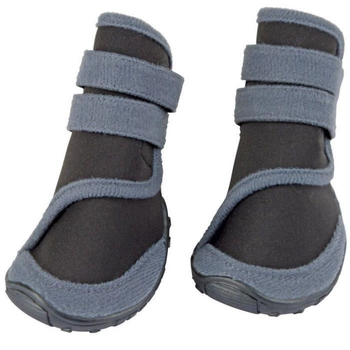 Zapatos para perros función de protección color gris negro talla M